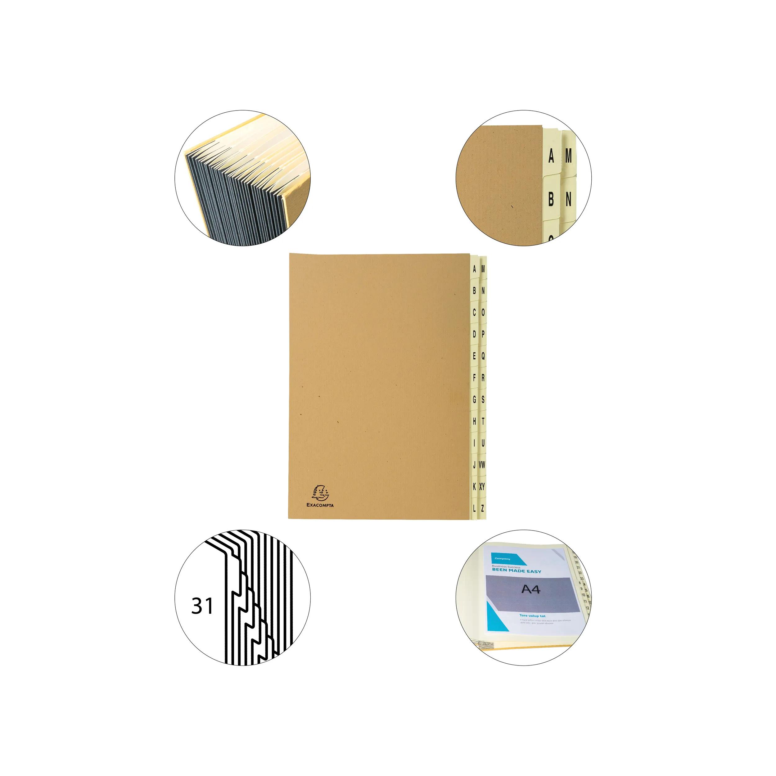 exacompta-trieur-rigide-24-compartiments-de-a-z-forever-kraft-a4