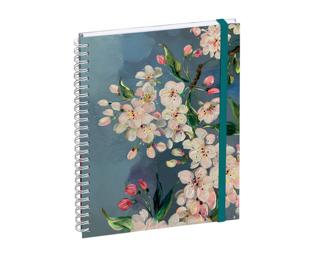 Agenda de bureau Lady 20S spiralé Sophie Adde 15 x 21 cm Semainier Janvier à Décembre 2027 Cerisier 