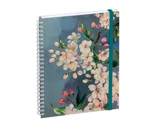 Agenda de bureau Lady 20S spiralé Sophie Adde 15 x 21 cm Semainier Janvier à Décembre 2027 Cerisier 