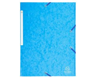 Chemise à élastiques Maxi capacity carte lustrée 425gm2 - A4 - Turquoise