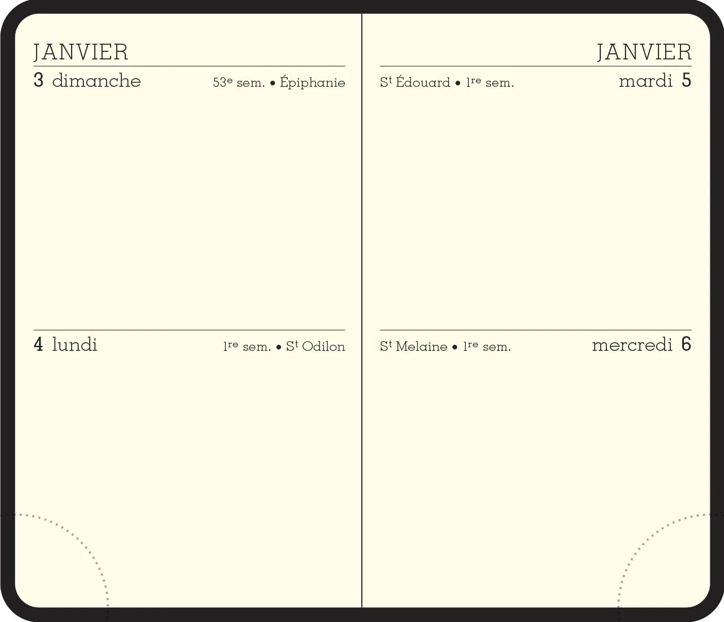 Recharge Agenda Semainier EXACOMPTA Horizons 2026 - Format 21x27 Cm, Hebdomadaire Vertical, Papier Clairefontaine - 3