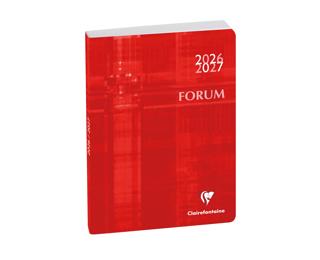 Agenda Forum Métric 12 x 17 cm Journalier Août 2026 à Juillet 2027 - Rouge