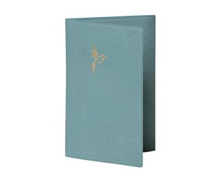 Etui carte grise Elise 8,5 x 13,2 cm - Bleu
