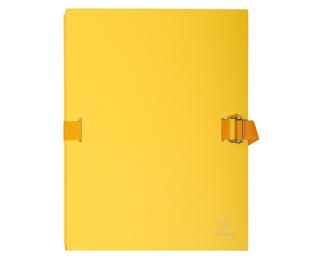 Chemise dos extensible avec rabat papier - 24x32cm - Jaune