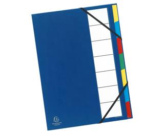 Cartella Ordonator copertina rigida con portaetichetta, con elastici e divisori, dorso estensibile, 7 scomparti - A4 