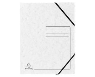 Elastic 3 Flap Folder 355gsm, A4 - White