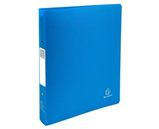 Ringbuch aus festem PP 1000µ mit 2 Ringen 30mm, Rücken 40mm, blickdicht, DIN A4 Überbreite - Hellblau