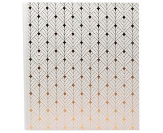 Photo album book 60 black pages Neo Deco - White