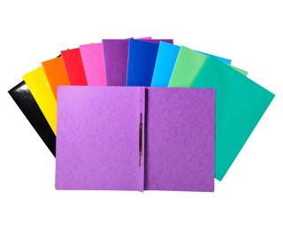Schnellhefter Iderama aus Colorspan-Karton, kaschiert, 355g/m2, für DIN A4 - Farben sortiert