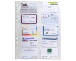 Pk 10 Punch Pockets PP 10 Bus Cards 