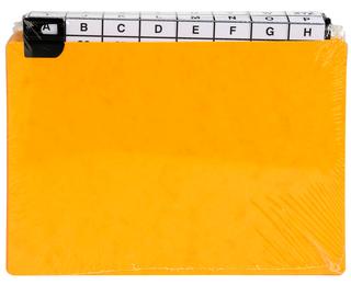 Confezione da 24 intercalari con tasti metallici neri per schede 148x210mm