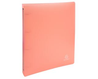 Exacompta Chromaline Pastel Ring binders (4x30mm rings) A4+ - Coral