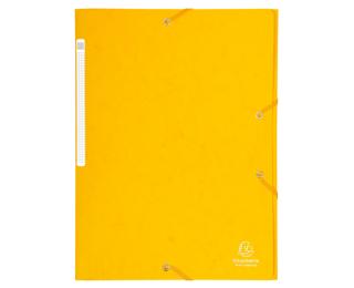 Chemise à élastiques Maxi capacity carte lustrée 425gm2 - A4 - Jaune