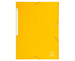 Chemise à élastiques Maxi capacity carte lustrée 425gm2 - A4 - Jaune