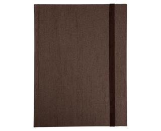 Carnet Nature 220x170, 192 pages lignées - Marron / Noir