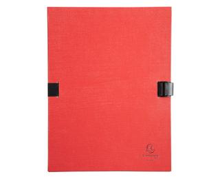 Faldone N'Clip con patella e dorso estensibile fino a 13cm carta telata - 24x32cm - Rosso