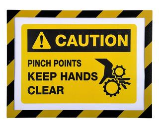 Magnetic document holder A4 - Black/yellow