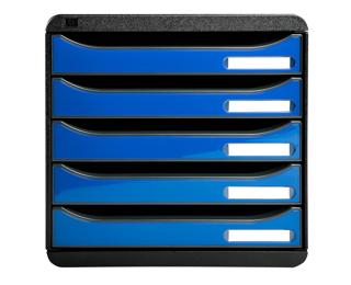 BIG-BOX PLUS black/glossy ocean blue - Glossy ice blue