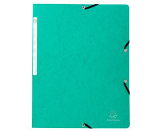 Carpetas con gomas sin solapa Cartulina lustrada 355 g/m2 - Verde