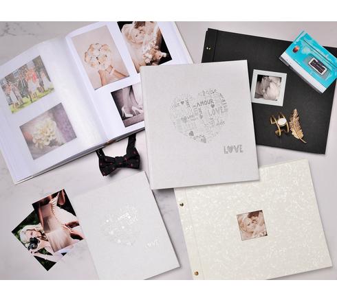 Album Photo Rechargeable Bordeaux - 20 Pages, 160 Pochettes (11x11 Cm), Occasion Bon état