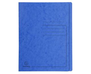 Chemise à lamelle carte lustrée 355gm2 - A4 - Bleu