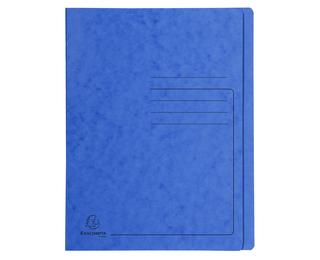 Snelhechtmap in glanskarton 355g - A4 - Blauw