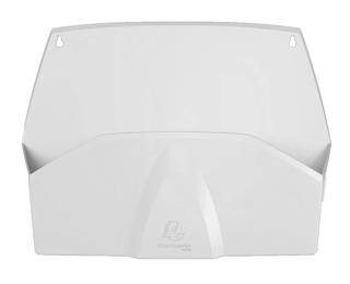 1 compart. Horizontal wall sorter - White