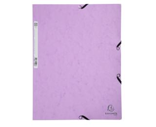 Exacompta Aquarel Elasticated Folder, 3 Flap, A4 - Mauve