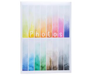 Einsteckalbum für 300 Fotos, 22,5x32,5cm, Rainbow - Weiß