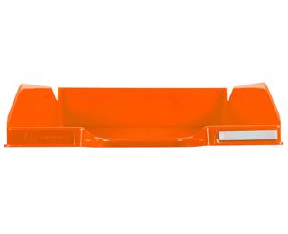 Letter Tray MIDI-COMBO glossy iceblue - Glossy orange
