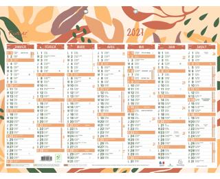 Calendrier Forever recyclé 55 x 40,5 cm Semestriel 2027