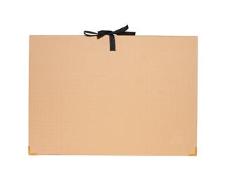 Dokumentenmappe mit Bandverschluss, 18 Fächer, 24x34x4 cm, Office by me - Beige