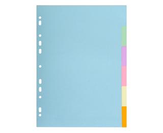 Intercalaires carte pastel 170g Forever 6 positions - A4 
