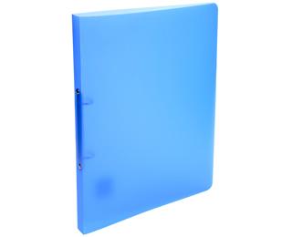 Ringhefter aus PP 500µ mit 2 Ringen 15mm, Rückenbreite 20mm, Chromaline, 32x25cm für DIN A4 - Blau