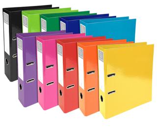 Exacompta Iderama Prem'Touch Lever Arch File, A4, 70mm spine - Assorted colours