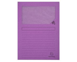 Exacompta Forever Recycled Window Folder, A4 (Pack 100) - Lilac