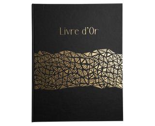 Guest book 100 pages gold 27x22cm ARAMY 