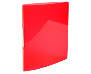 Classeur 2 anneaux 15mm IDERAMA PP polypropylène 5/10e - A4 - Rouge