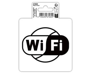 Panneau PP adhésif antidérapant Wifi 10 cm - Noir