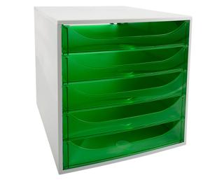 ECOBOX+5ld.grijs/appelgroen transp