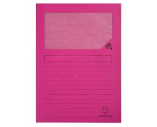 Exacompta Forever Recycled Window Folder, A4 (Pack 100) - Fuchsia