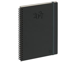Agenda de bureau Horizons 20S Spiralé Swan 15 x 21 cm semainier Janvier à Décembre 2027 - Couleurs assorties