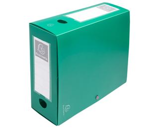 Boite de classement à pression Dos 100mm polypropylène 7/10e Opaque - A4 - Vert