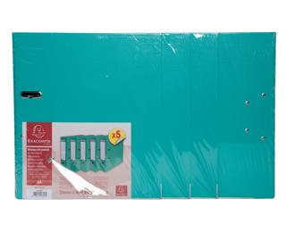 Conf. 5 registratori a leva D80mm PP/PP - Verde chiaro