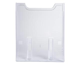 Elemento de pared de distribuidor folletos (a montar) - A4 vertical - 8 x 23,9 x 30 cm - 80x239x300 mm - Cristal
