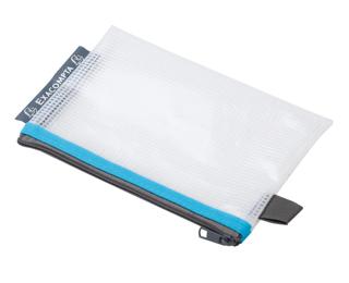 Confezione da 5 buste con zip in plastica morbida - A6 - Colori assortiti