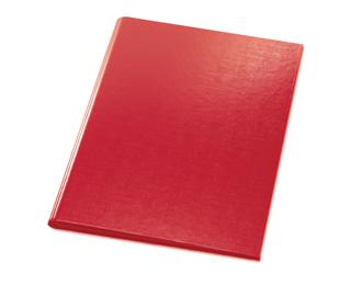 Clipboard foldover coated paper A4 black - Red