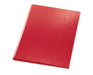 Klemmbrett mit Klappe aus beschichtetem Karton - Format 23x32cm für A4 - Rot