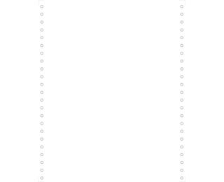 2000 feuil. de listing blanc 240x11 4/6'' 1pli microperf. 4 côtés Bandes Caroll Détachables Papier Clairalfa 80g 