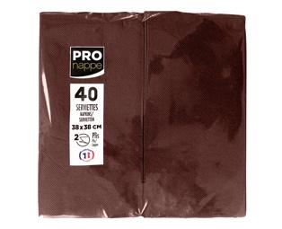 Paquet de 40 serviettes micro gaufrées ouate 2 plis - pliées 1/8